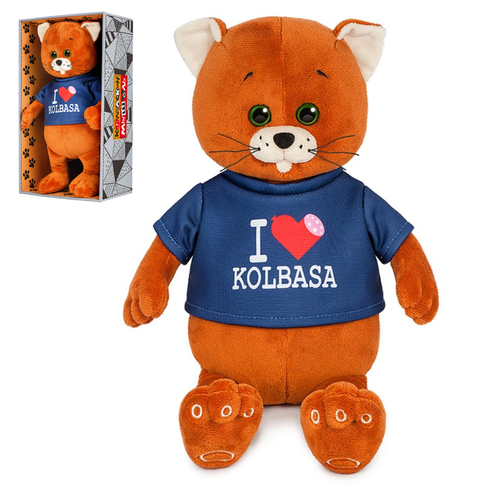 Мягкая игрушка "Колбаскин Фанат Колбасы", 25 см