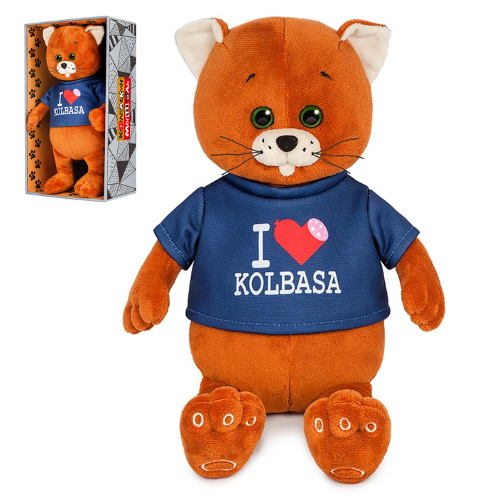 Мягкая игрушка "Колбаскин Фанат Колбасы", 20 см