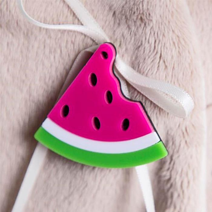 Мягкая игрушка "Зайка Ми" в вязаном платье "арбузик", 18 см