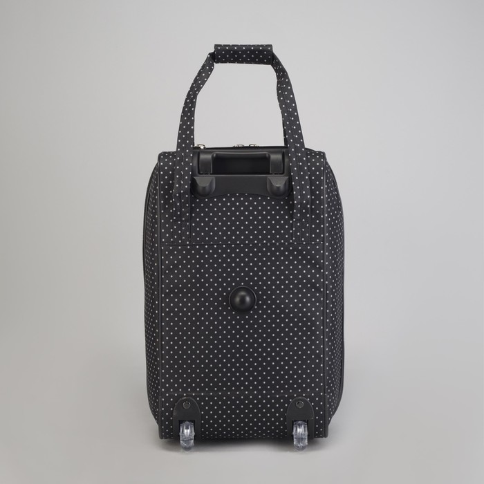 Чемодан малый "Горох", 20", отдел на молнии, наружный карман