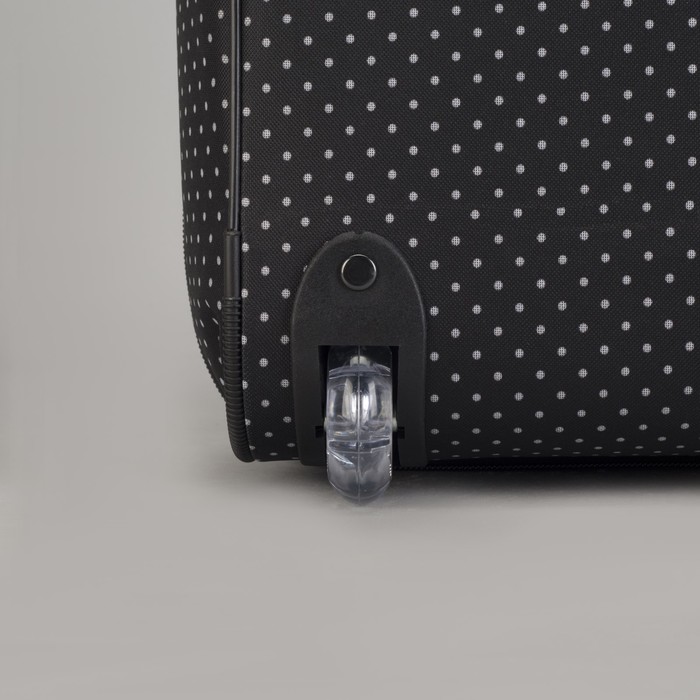 Чемодан малый "Горох", 20", отдел на молнии, наружный карман