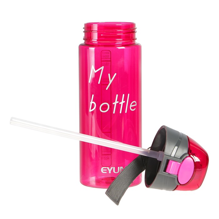 Бутылка для воды 500 мл, My bottle, крышка с поильником, микс, 7х21.5 см