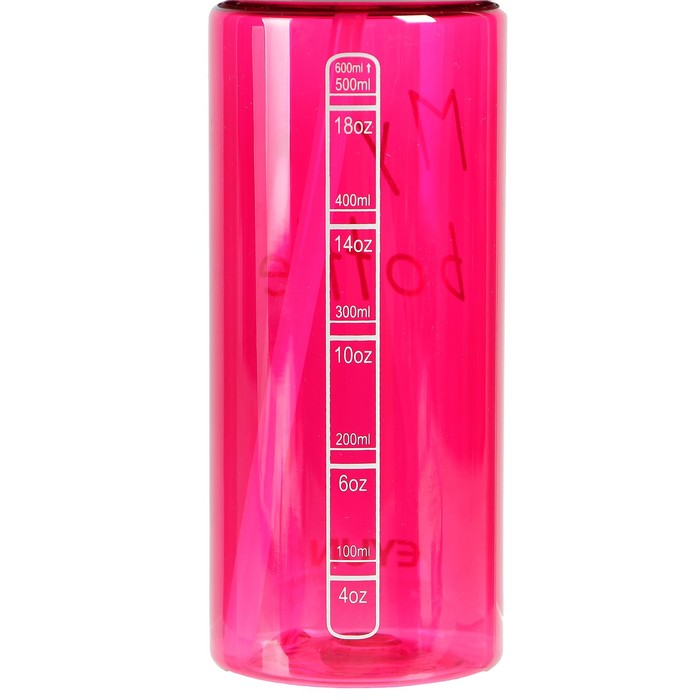 Бутылка для воды 500 мл, My bottle, крышка с поильником, микс, 7х21.5 см