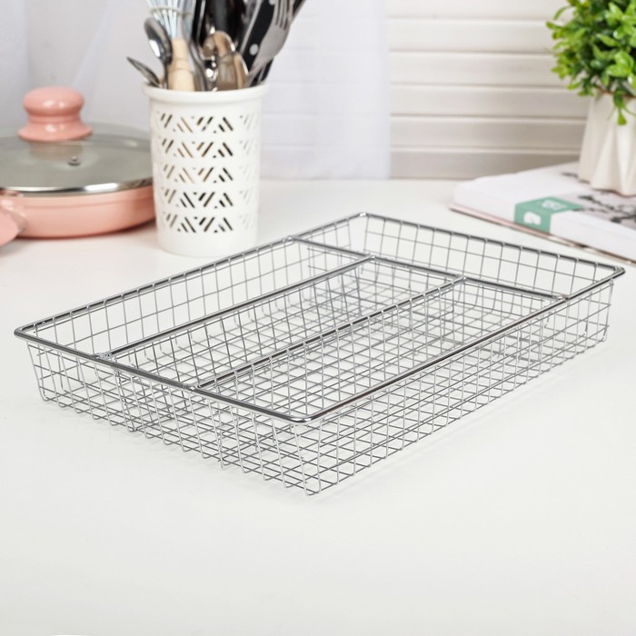 Корзина для хранения столовых приборов 30х20х5 см