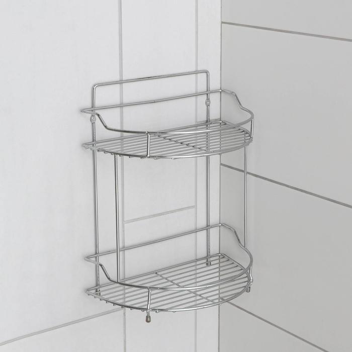 Полка 2х-ярусная полукруг 28х17х36 см