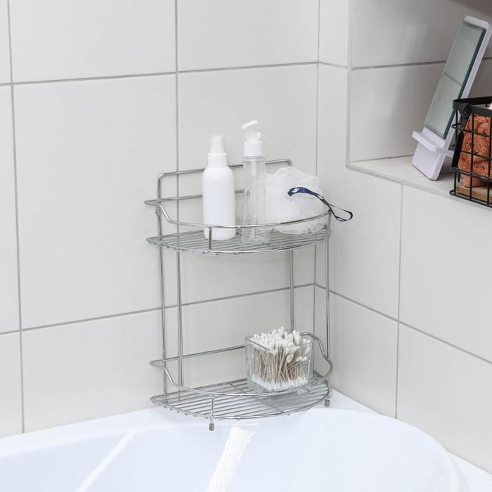 Полка 2х-ярусная полукруг 28х17х36 см