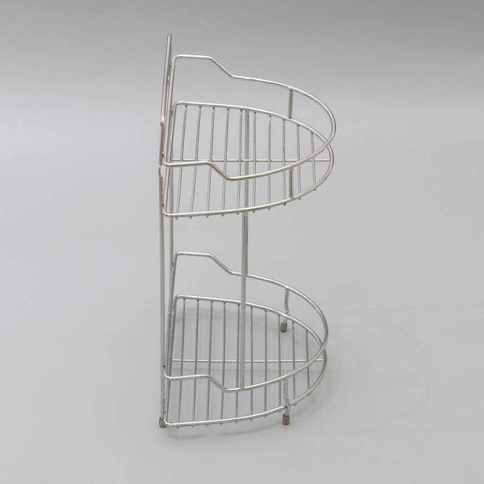 Полка 2х-ярусная полукруг 28х17х36 см