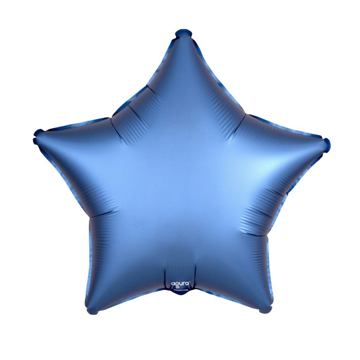 Шар фольгированный 21" звезда, цвет лазурь, мистик