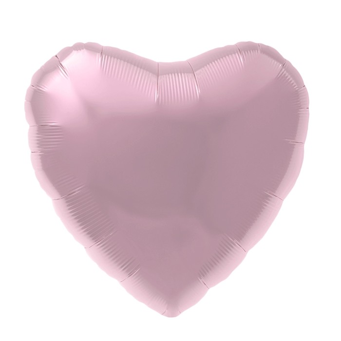 Шар фольгированный 18" сердце, цвет нежно-розовый