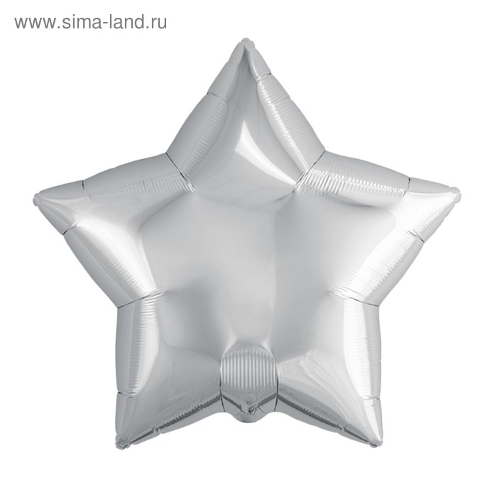 

Шар фольгированный 21", звезда, цвет серебряный
