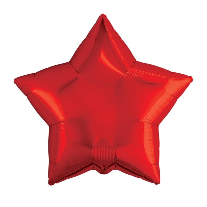 Шар фольгированный 21" звезда, цвет красный