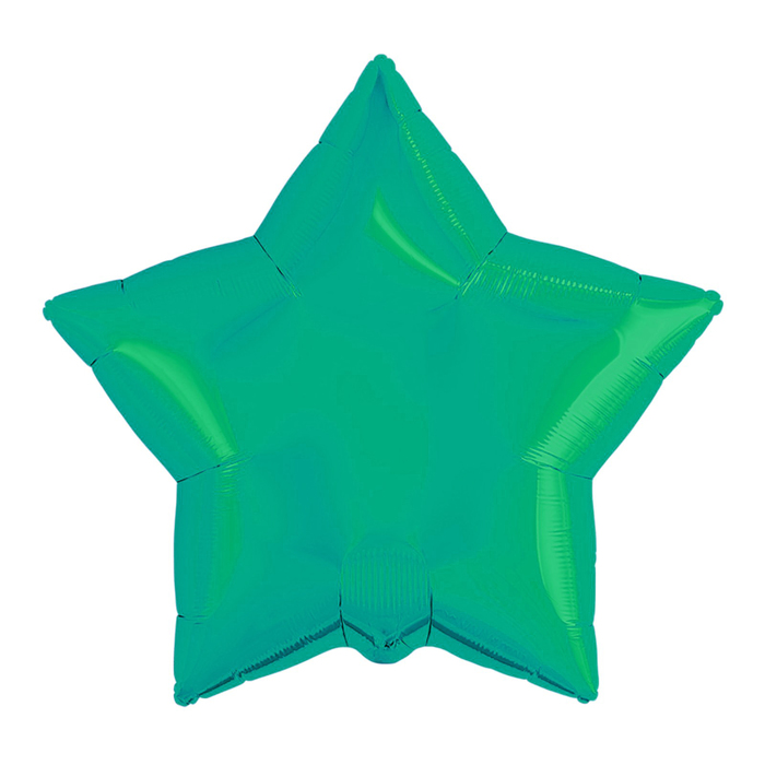 Шар фольгированный 21" звезда, цвет бирюзовый