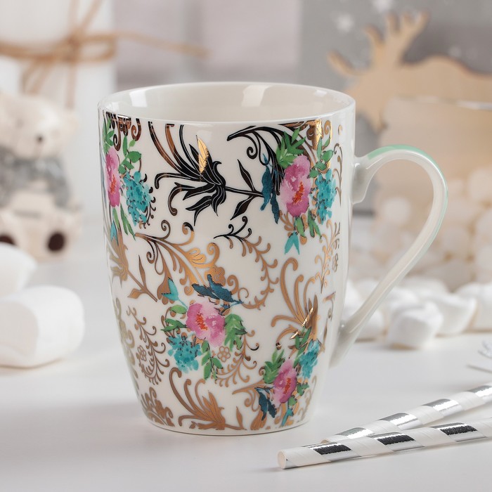 Кружка 350 мл "Золотые узоры"