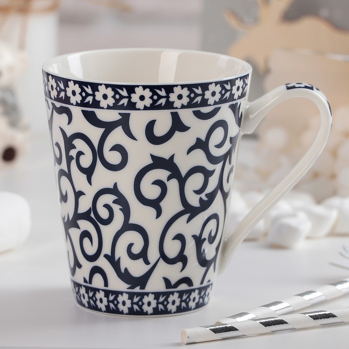 Кружка 310 мл "Синий вензель"