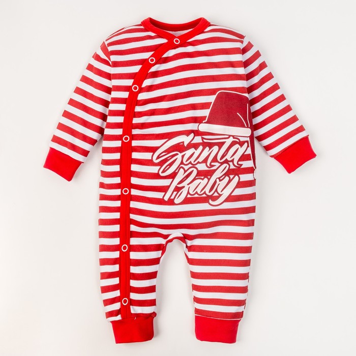 Комбинезон "Santa Baby", рост 68-74 см, 6-9 мес(24 р-р), 100% хл, интерлок
