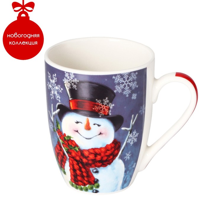 Кружка 350 мл "Снеговик-обаяшка"