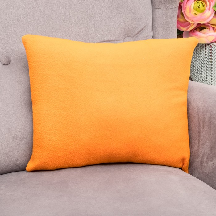 Подушка декоративная «Этель» цвет "Апельсин", 30х40 см, пл. 150 г/м², 100% полиэстер