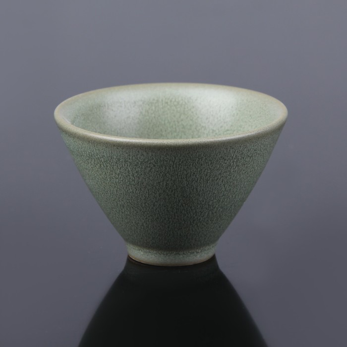 Набор чайный "Таинственность", 7 предметов: чашка 80 мл, чайник 200 мл, цвет зеленый УЦЕНКА