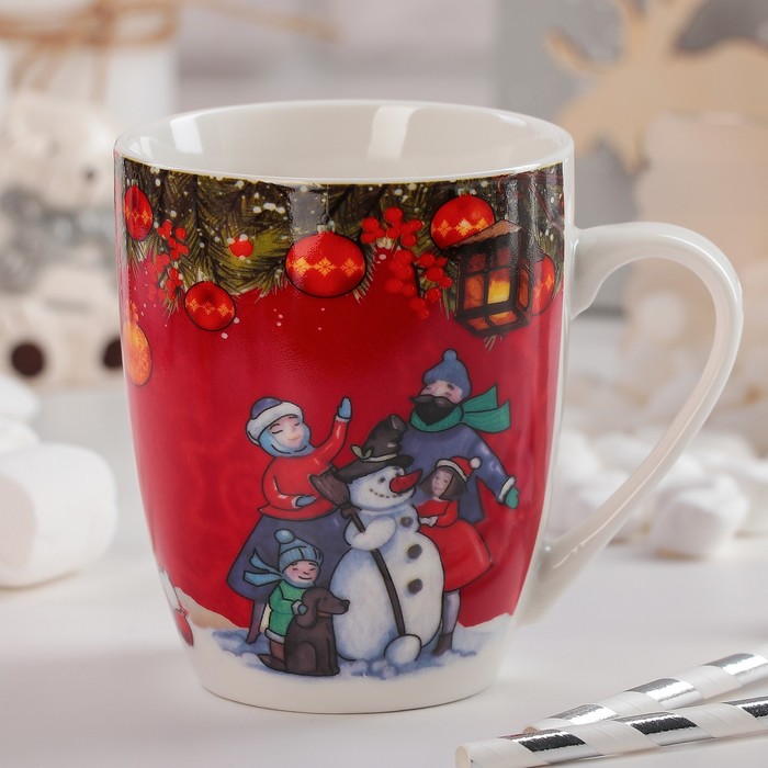 Кружка "Украшение снеговика" 330 мл