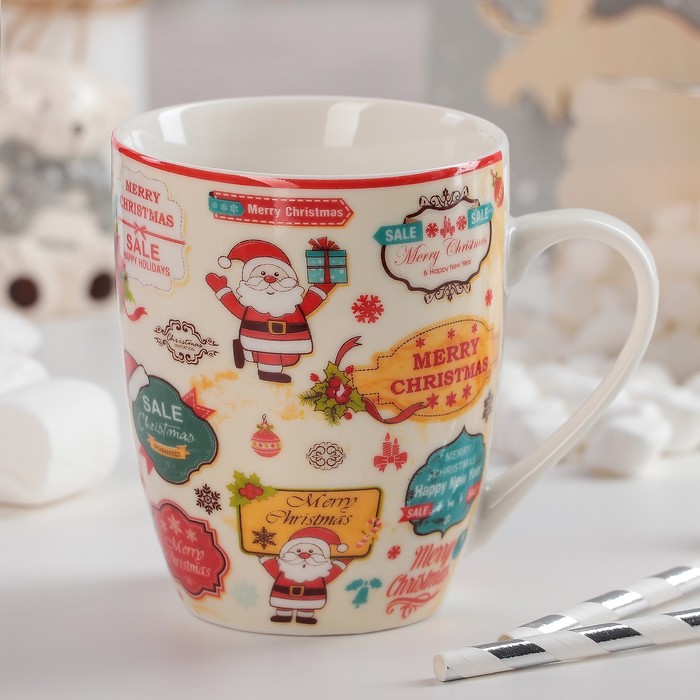 Кружка 330 мл "Новогодний скрапбуринг"