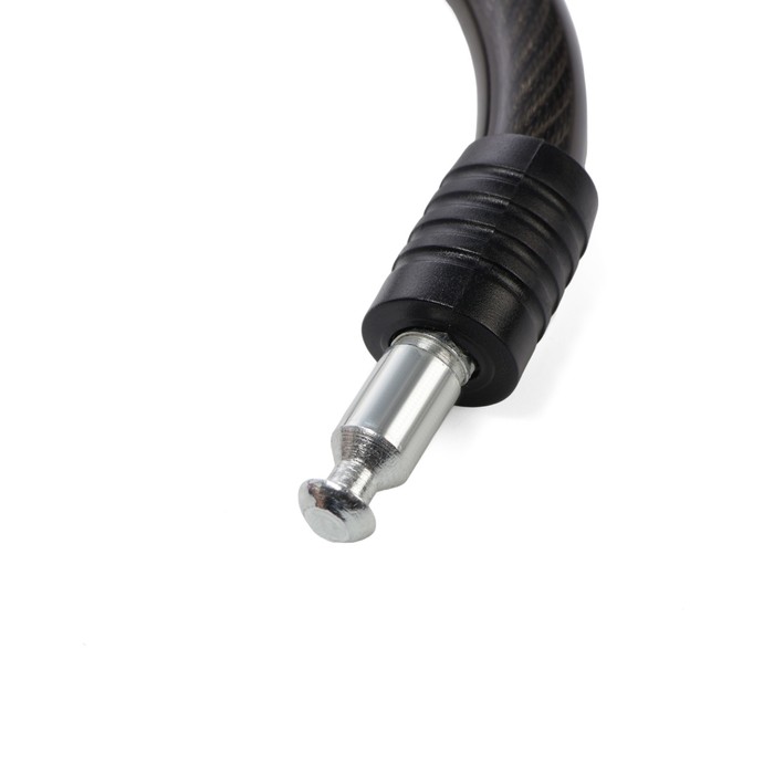 Замок навесной велосипедный Tundra Basic, 12x1000 мм, английский ключ с пласт. ручкой