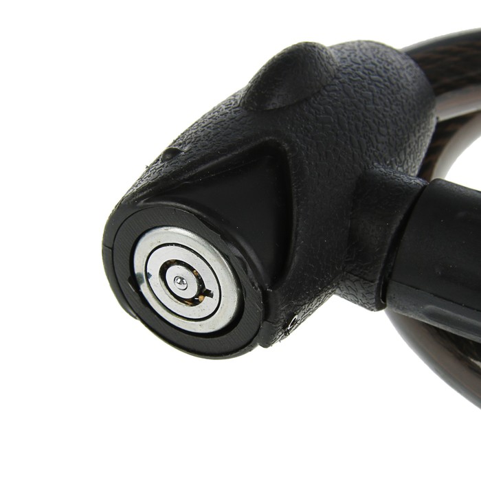 Замок навесной велосипедный Tundra Premium, 20x800 мм, специальный ключ с пласт.ручкой