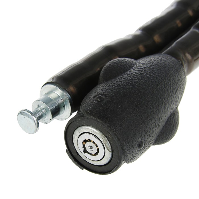 Замок навесной велосипедный Tundra Premium, 23х800 мм, специальный ключ с пласт.ручкой