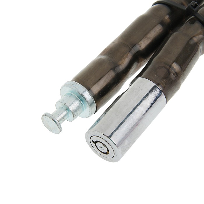 Замок навесной велосипедный Tundra Premium, 18х800 мм, специальный ключ с пласт.ручкой