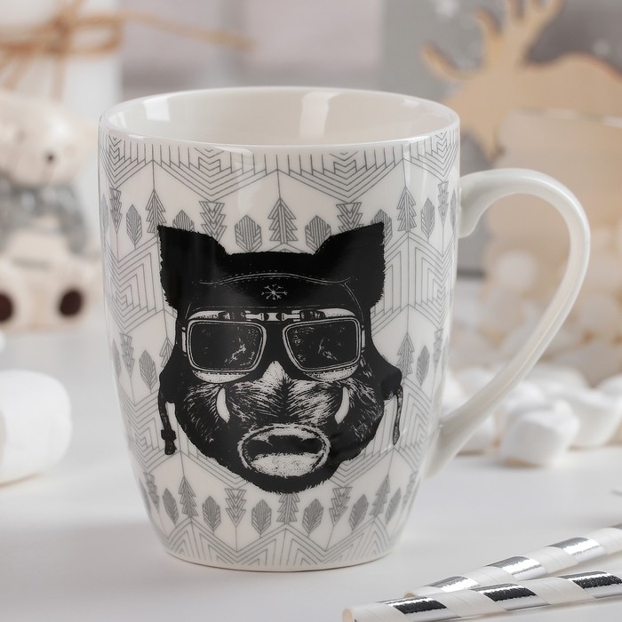 Кружка 350 мл "Свинка брутал" 11,6х8,2х10,5 см