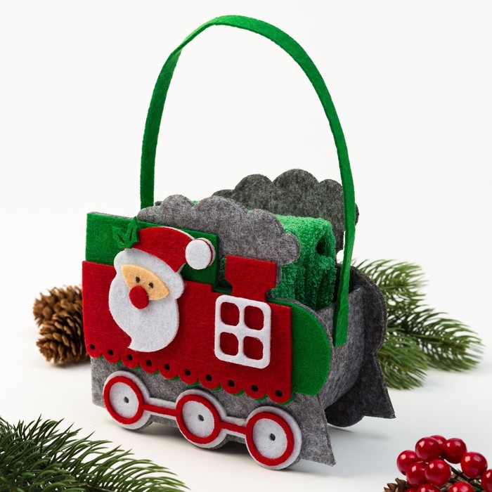 Наб.полотенец в корзинке "Новый год" 30х30 см-2 шт, 100% хл, 300гр/м2