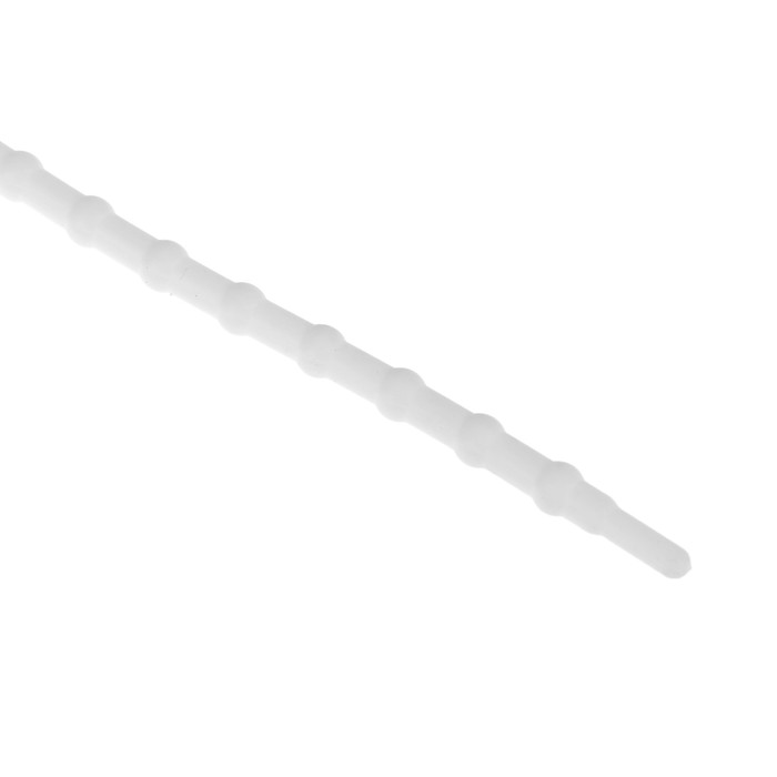 Шнурки силиконовые, с круглым сечением, d=5мм, 45см, пара, цвет белый