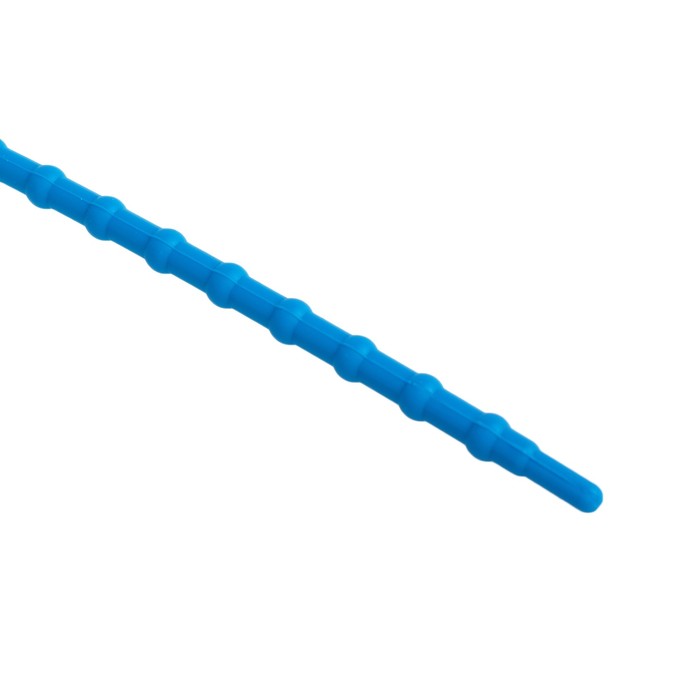 Шнурки силиконовые, с круглым сечением, d=5мм, 45см, пара, цвет синий