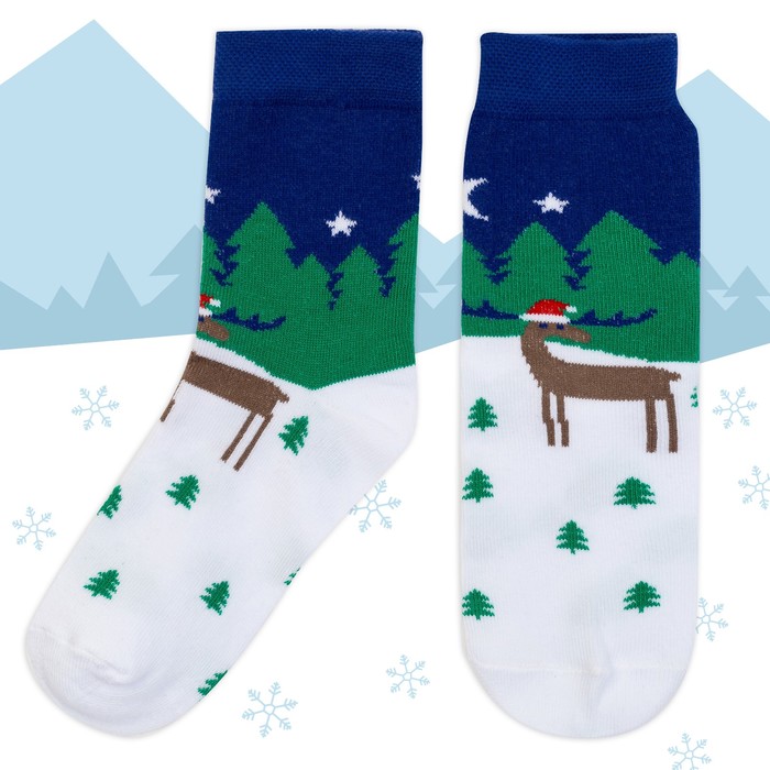 Носки детские KAFTAN "Олененок" 14-16 см, 2-3 г., 80% хл.,17% п/а, 3% эл.