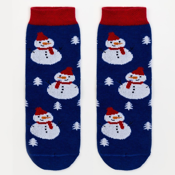 Носки детские KAFTAN снеговик паттерн 14-16 см, 2-3 г., 80% хл.,17% п/а, 3% эл.