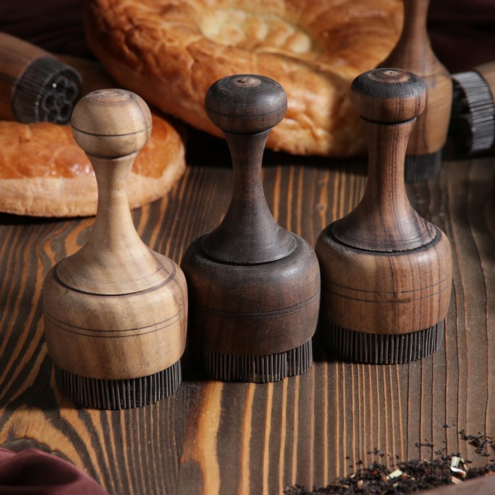 Оттиск для лепёшек № 4, цвет и рисунок МИКС