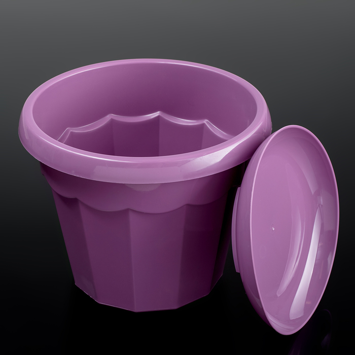 Горшок для цветов 1,8 л, цвет фиолетовый