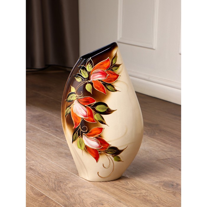 Ваза "Каприз" тычинка, бело-чёрная, микс