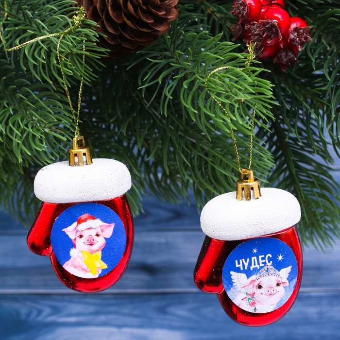 Набор подвесок на ёлку "Чудес!", 2 шт.