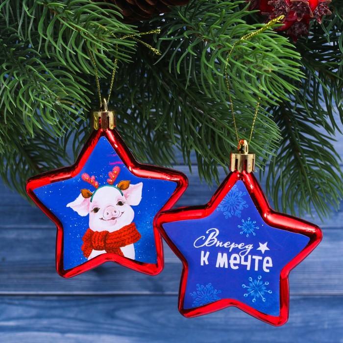 Набор подвесок на ёлку "Вперёд к мечте!", 2 шт.