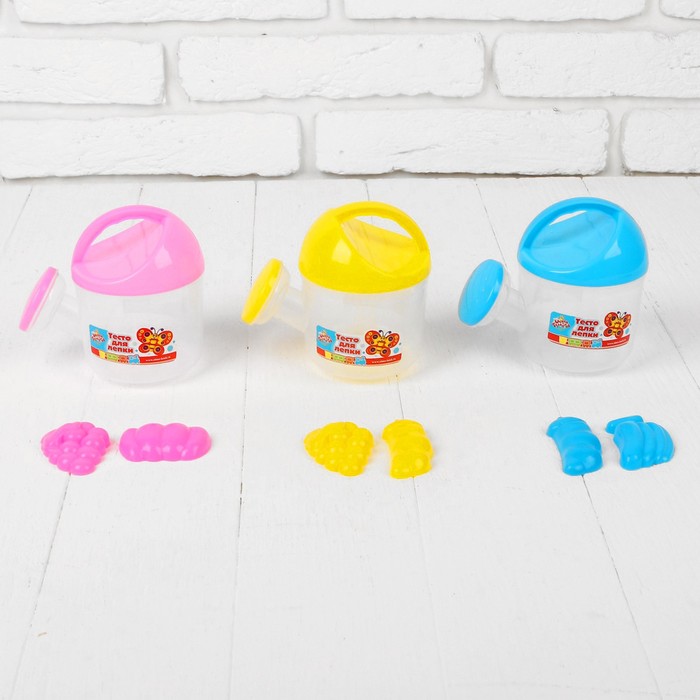 Набор для лепки 2 формочки, цвета МИКС