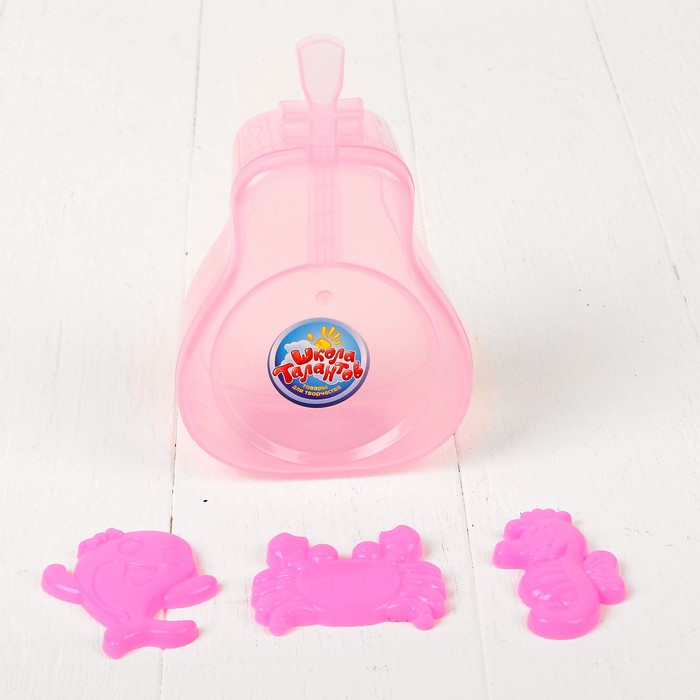 Набор для лепки 3 формочки, цвета МИКС