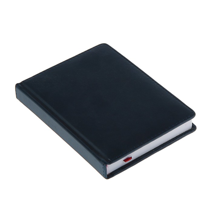 Ежедневник недатированный А6+, 136 листов Velvet, искусственная кожа, тёмно-синий navy