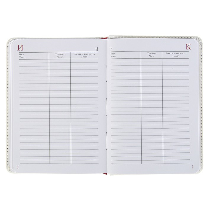 Ежедневник недатированный А6+, 136 листов Velvet ,искусственная кожа, белый