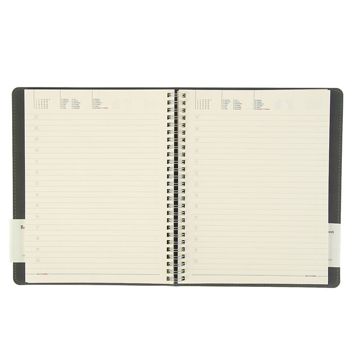 Ежедневник недатированный В5, 136 листов на гребне Tintoretto new, искусственная кожа, тёмно-синий