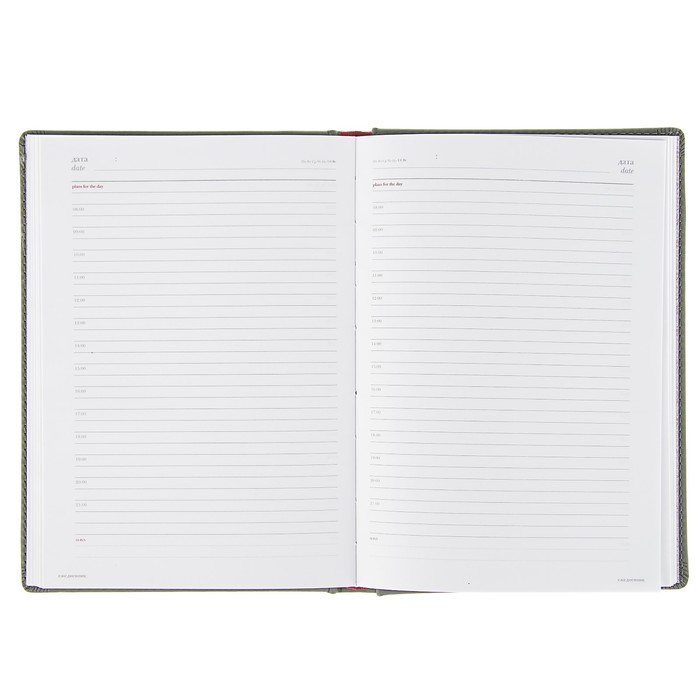 Ежедневник недатированный А5+, 136 листов Velvet, искусственная кожа, серый