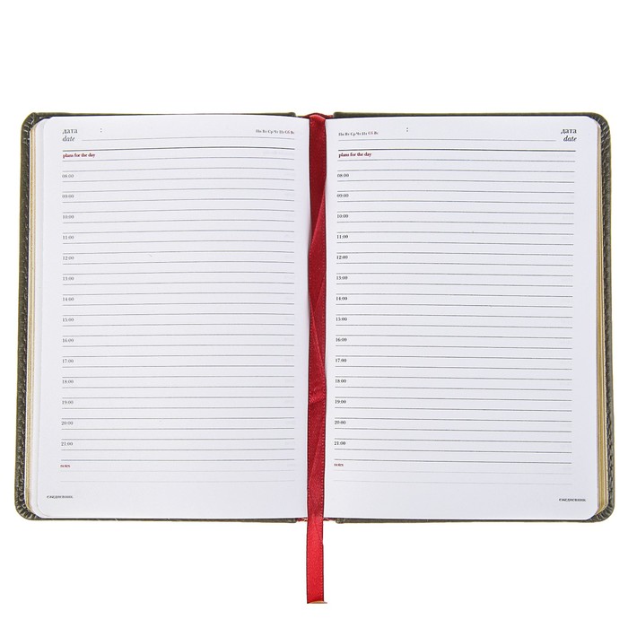 Ежедневник недатированный А6+, 136 листов Sidney Nebraska, искусственная кожа, золотой срез, серый