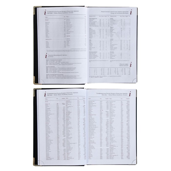 Ежедневник полудатированный А5+, 208 листов Boss, искусственная кожа, золотой срез, чёрный