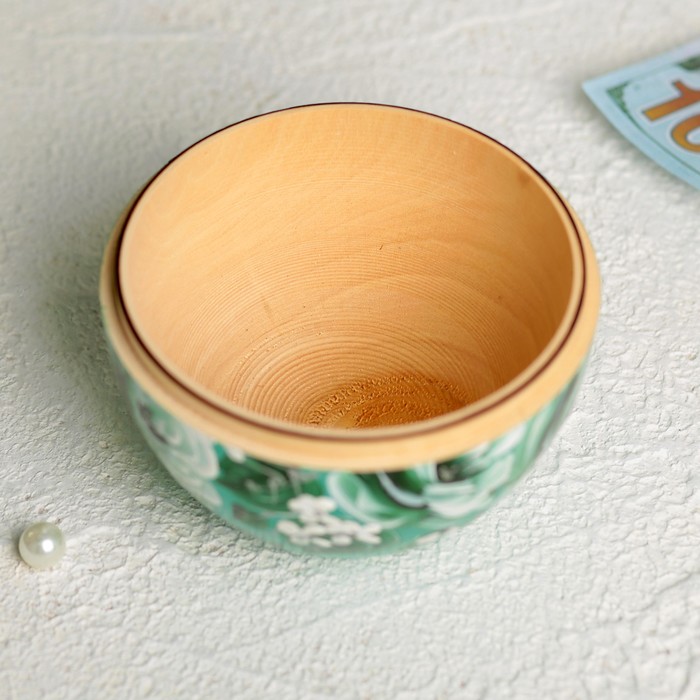 Шкатулка «Яблоко», зелёная, 10х10х10 см