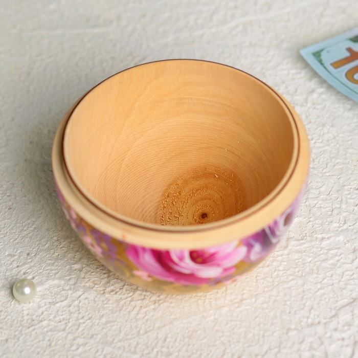 Шкатулка «Яблоко», золотая, 10х10х10 см