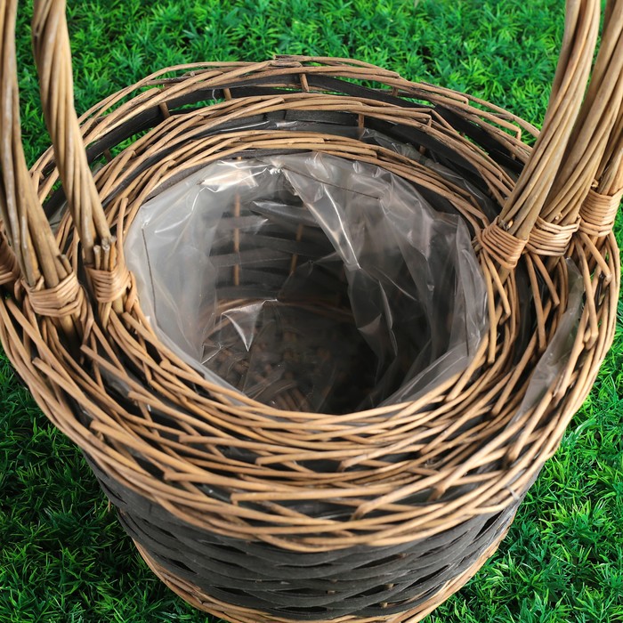 Набор корзин плетеных (ива),D33хH20/52 см,D27хH17/47см,D22хH15/40,5 см, 3 шт